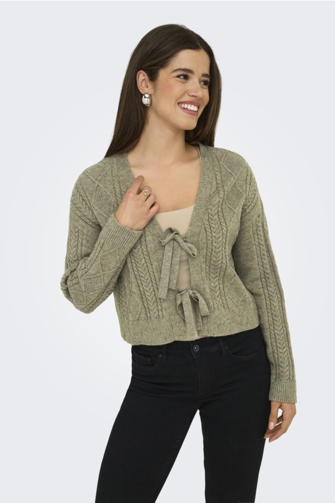 ONLFIA LIFE LS STRING CARDIGAN KNT 15322412 CUB/ W. MELANGE